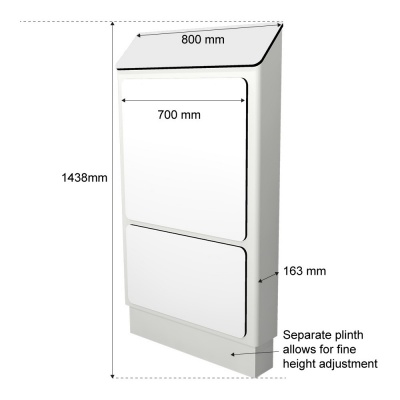 Medic Line Easy-Fit Half Height IPS Unit - White